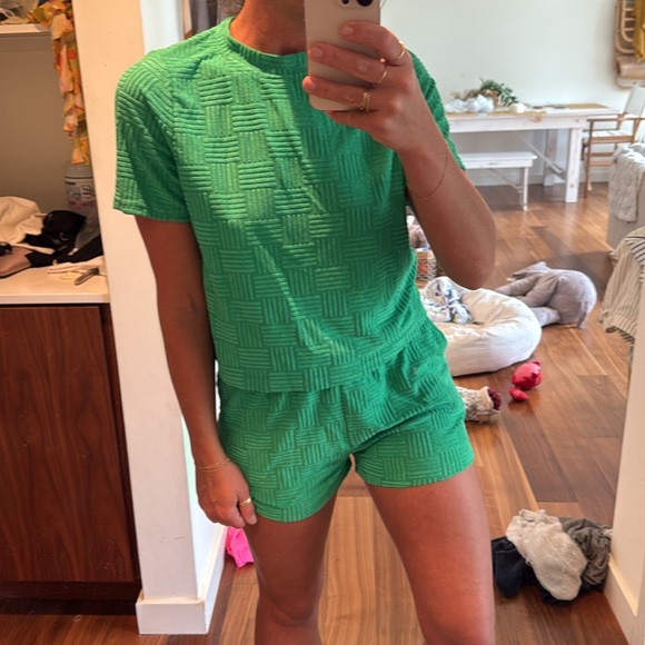 NWT Araminta James Rattan Terry Set Tropical green - Picture 10 of 12